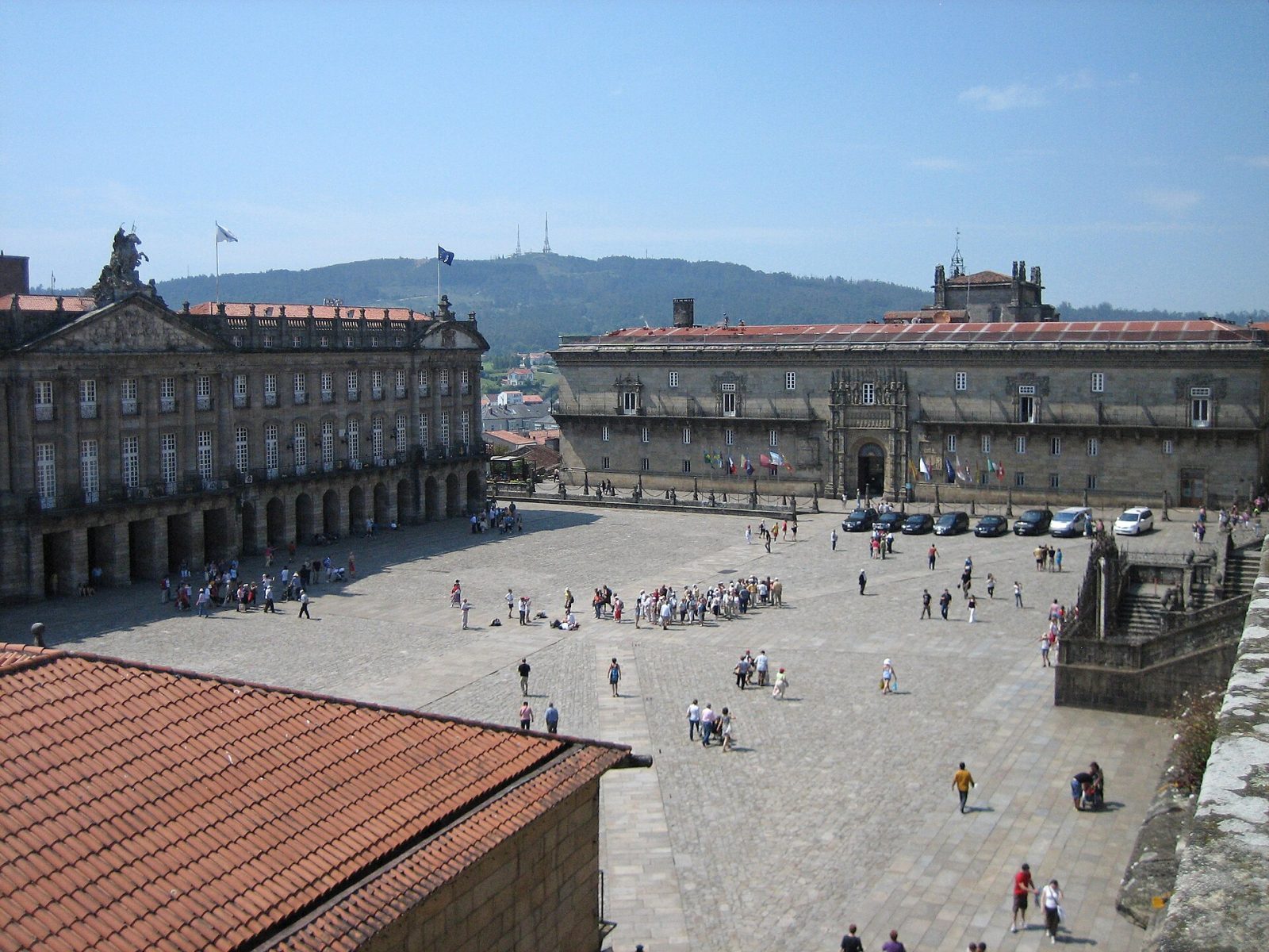 La plaza del Obradoiro, Santiago de Compostela