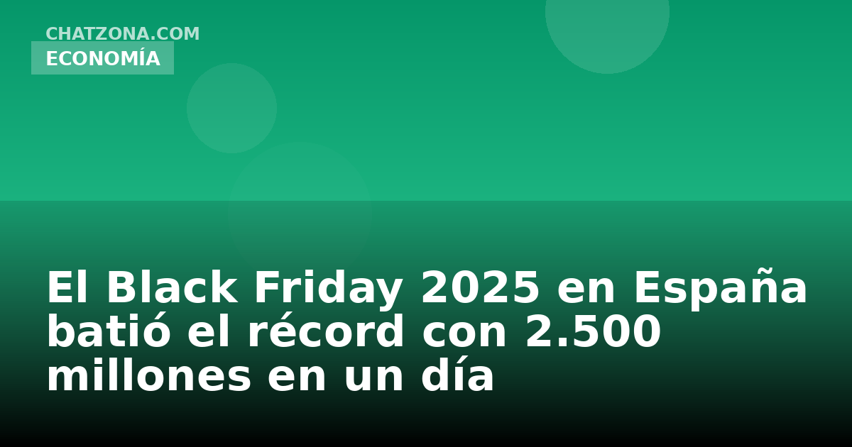 El Black Friday 2025 en España batió el récord con 2.500 millones en un día