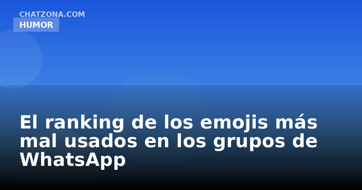 El ranking de los emojis más mal usados en los grupos de WhatsApp