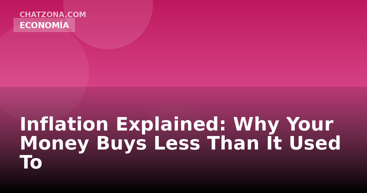Inflation Explained: Why Your Money Buys Less Than It Used To