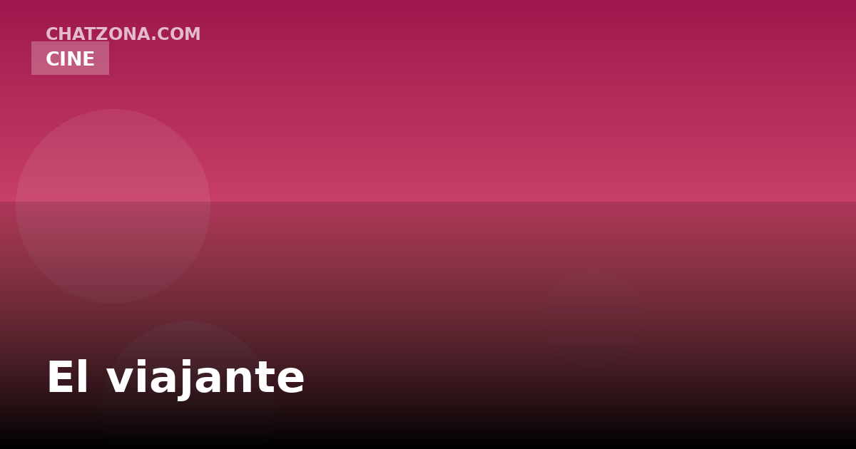 El viajante
