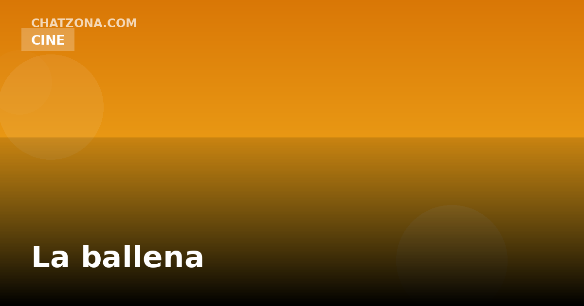 Carátula de La ballena