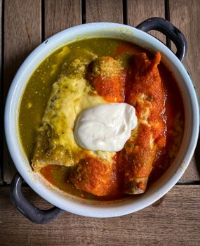 Chicken Green Enchiladas