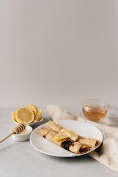 Crêpes Francesas con Mantequilla y Limón