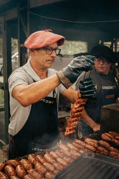 Choripán de cerdo argentino al estilo asado