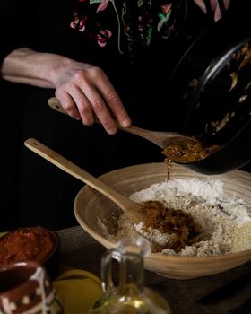 Lentejas estofadas con verduras en olla express