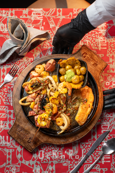 Red Fish Stew with Peas and Coconut Curry