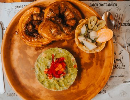 Baked Bandeja Paisa with Yellow and Guataca