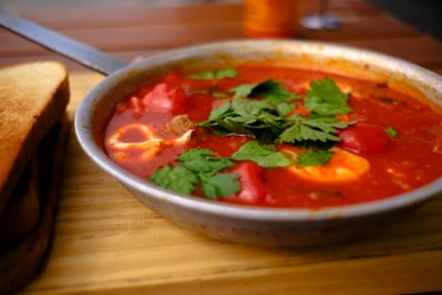 Shakshuka with Tomatoes and Eggs