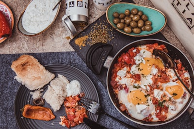 Manchego Pisto with Poached Eggs