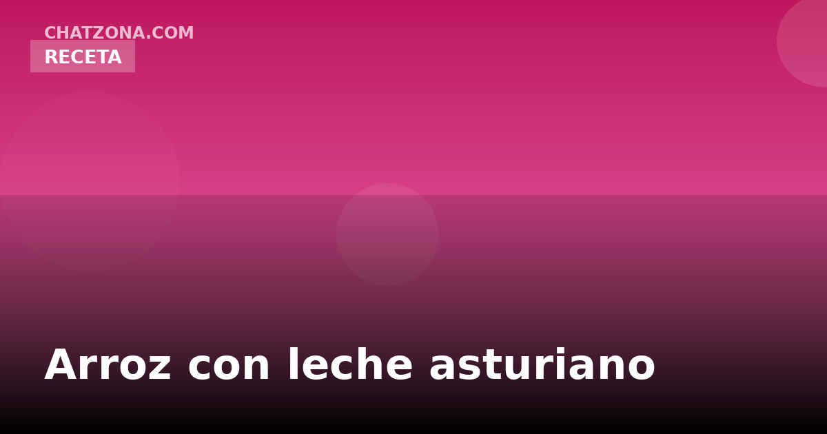 Arroz con leche asturiano