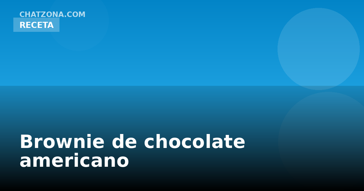 Brownie de chocolate americano