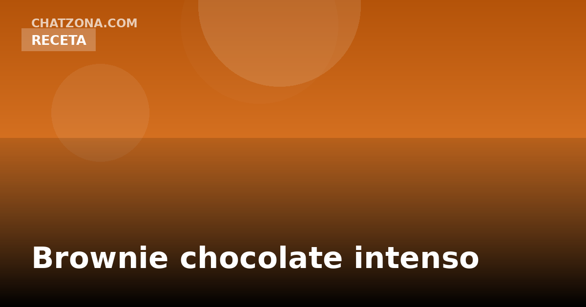 Brownie chocolate intenso