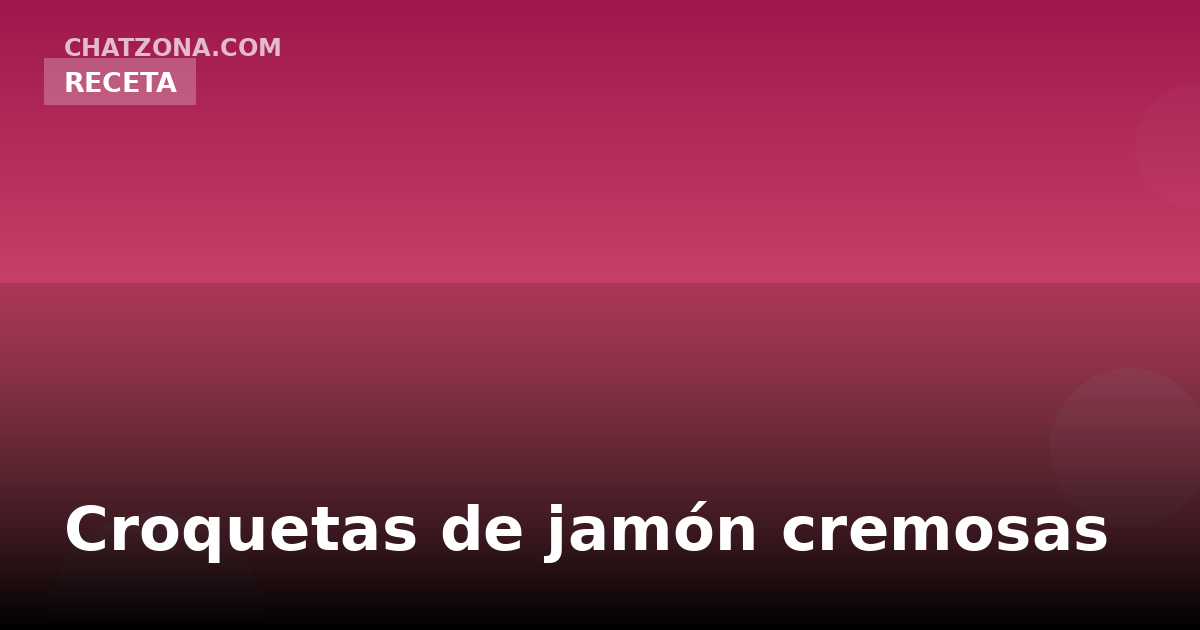 Creamy Ham Croquettes