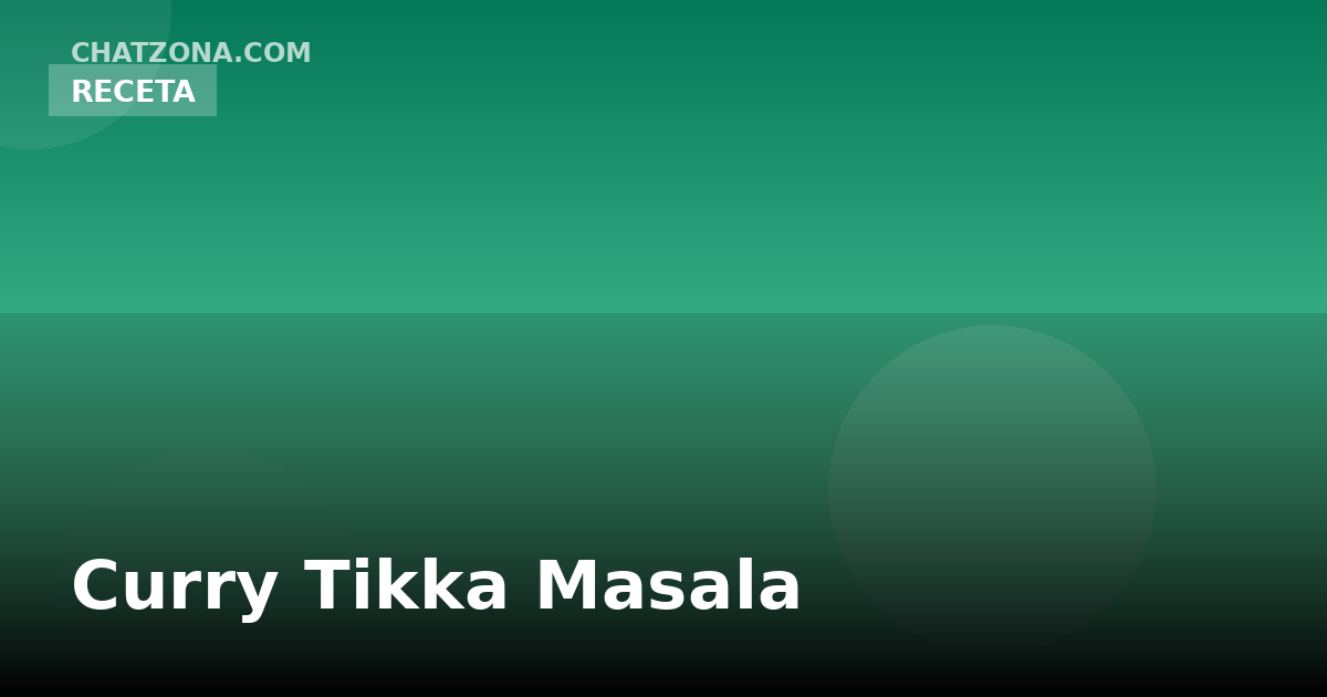 Curry Tikka Masala