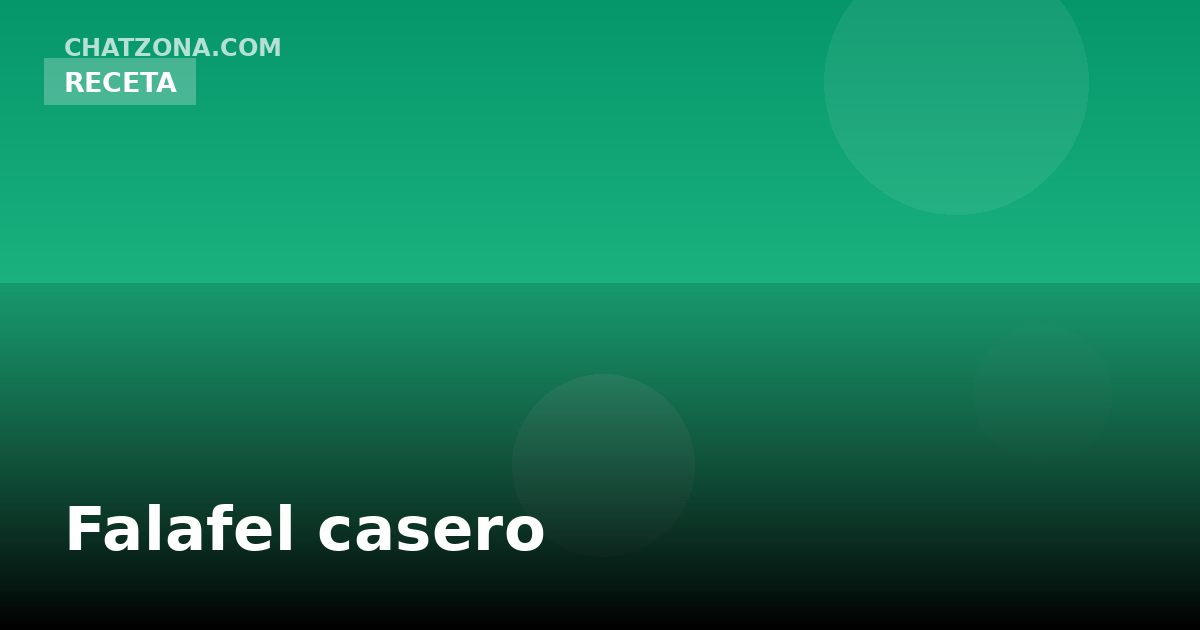 Falafel casero