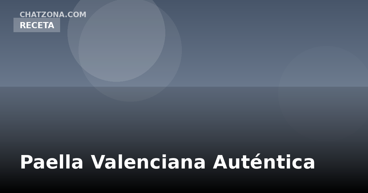 Authentic Valencian Paella
