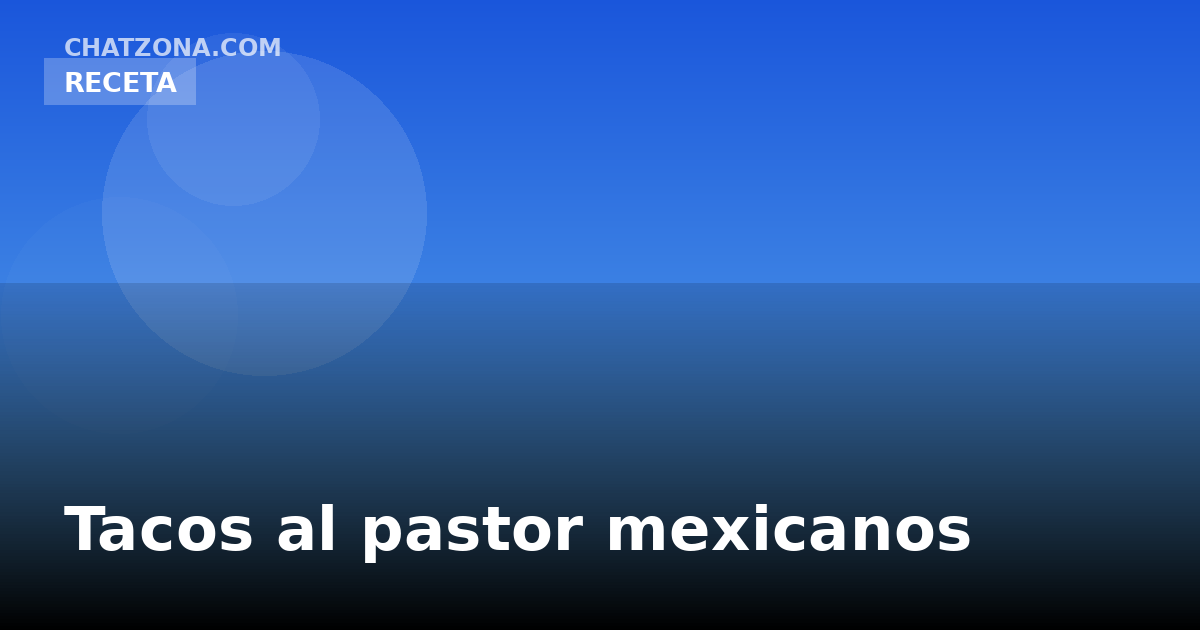 Tacos al pastor mexicanos