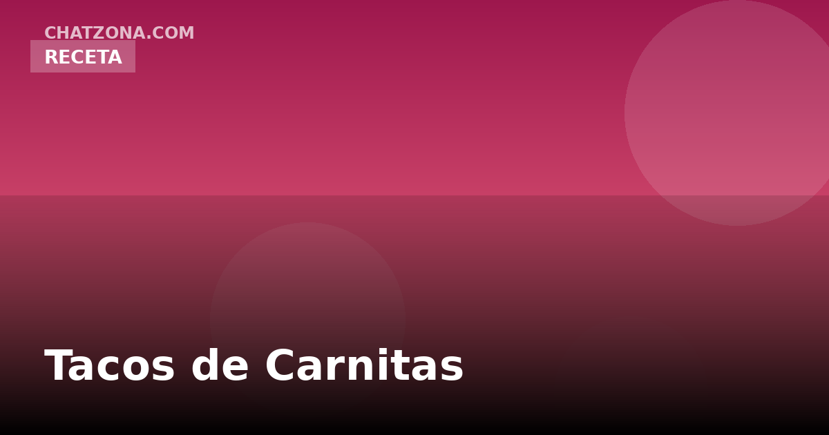 Pork Carnitas Tacos