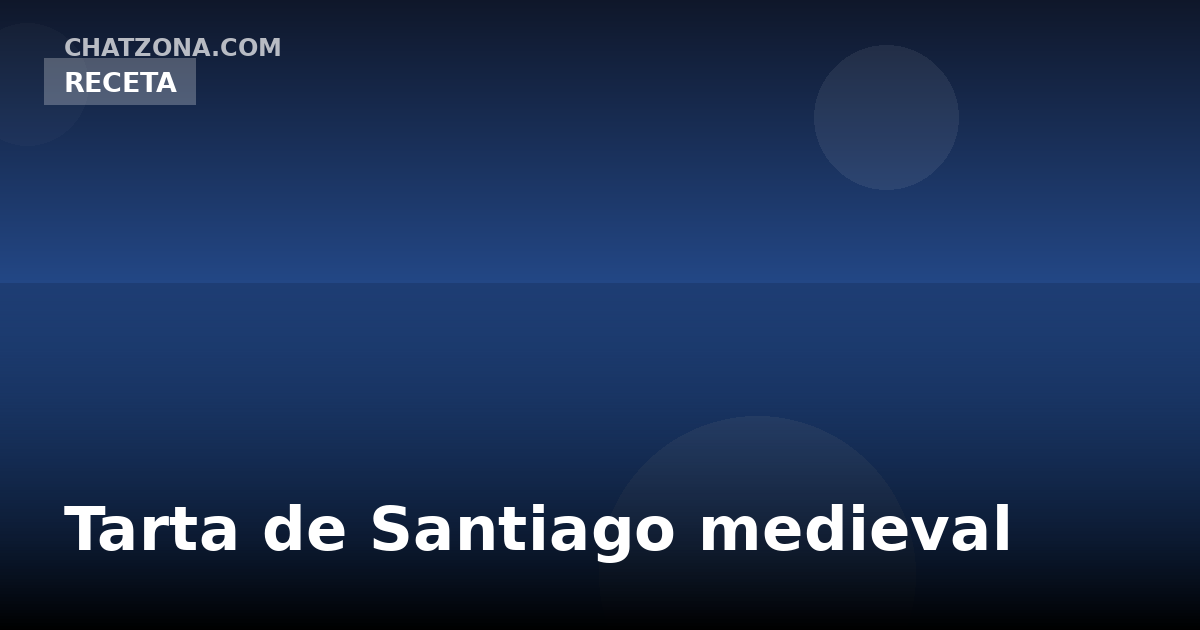 Tarta de Santiago medieval