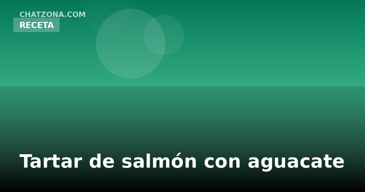 Tartar de salmón con aguacate
