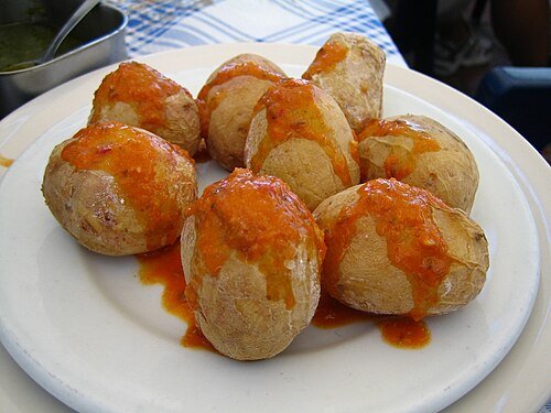 Photo of Wrinkled Potatoes with Red and Green Mojo recipe